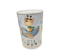 Huchas Originales para Niños. Hucha Infantil Lata. Hucha Lata Grande XXL (Elefante Boy, 15x10)