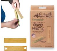 Huckleberry Silbato de bambú - Juguete natural para niños y adultos - Instrumento musical al aire libre DIY - Juguete educativo - resistente, sostenible y compacto