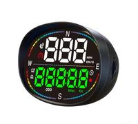 HUD Head Up Display, Velocímetro GPS de coche de alta definición, cuentakilómetros digitales, medidor de tiempo para motocicleta