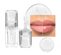 Hudababy Aceite labial de nácar que cambia de color, cambio de color mágico, hidratante e hidratante, reduce los lirios 01# transparente