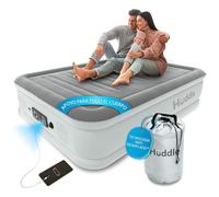 Huddle Never Deflate™ Luxury Colchón Inflable Doble, Ganador del Good Housekeeping 2025, con Hinchador Dual SlumberGuard™, firmeza Ajustable, Bomba integrada y luz Nocturna USB.