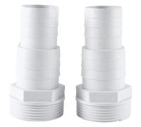 HuddleGlow 2 Adaptadores de Manguera de 1-1/2 Pulgadas y 1-1/4 Pulgadas Macho de ConexióN de Manguera de Arandela de 3 VíAs para BañEras de Hidromasaje Conector de Manguera de Piscina