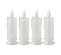 HuddleGlow 4 Velas LED Sin Llama, Velas de Pilar LED en LiquidacióN, BateríA Incluida, DecoracióN para Halloween Navidad