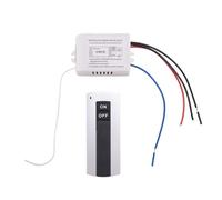 HuddleGlow Canal con Transmisor Digital 220V Encendido/Apagado 1 Interruptor Receptor De Relé Inalámbrico Lámpara Luz De Control Remoto