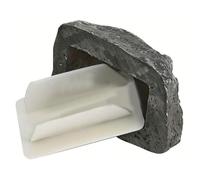 HuddleGlow Hide-A-Spare-Key Fake-Rock - Caja de Almacenamiento de Llaves de Resina con Apariencia de Piedra de SimulacióN