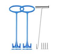 HuddleGlow Manejar de Cesta de Espumadera de 2 Piezas, Gancho para Cesta de Espumadera de Piscina, para Todas Las Cestas de Espumadera para Eliminación de Desechos