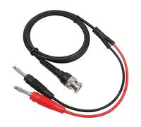 HuddleGlow P1009 BNC Una Dual 4MM Apilable Banana Plug Sonda De Prueba Cable BNC Para Generador De SeñAl De Osciloscopio 120CM