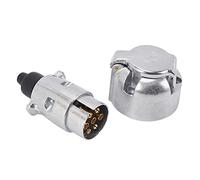 HuddleGlow Trailer Accesorios- Enchufe para Remolque De 7 Clavijas Enchufes De 12 V RV Remolques De Remolque Remolques De Metal De 7 Pines Conectores