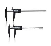 HUDEMR Pie de Rey 0-200 / 300mm Display Digital de Gran precisión Pie Grande Pie de Rey Digital Herramienta de medición Micrómetro calibrador Vernier (Color : Silver, Size : 0-200mm)