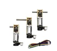 Hudew N20-1218 DC 3V 6V 12V Mini motor eléctrico con codificador (doble eje, 12v 136rpm, con asiento fijo)