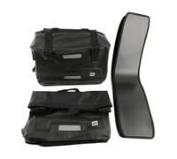 HUDFROA Bolsa Defensas Motocicleta para Royal para Enfield para Meteor 350 650 Hunter Bolsa Sillín Alforja Liberación Rápida Bolsas Almacenamiento Equipaje Impermeables 60L