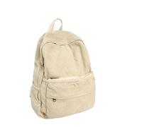 HUDFVIOI Bolso Mochila Mujer Mochila De Pana Color Sólido E Invierno, Estudiante Gran Capacidad, Hombres Y Mujeres, Moda Informal para Universidad(White)