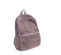 HUDFVIOI Bolso Mochila Mujer Mochila De Pana Color Sólido E Invierno, Estudiante Gran Capacidad, Hombres Y Mujeres, Moda Informal para Universidad(Purple)
