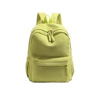 HUDFVIOI Bolso Mochila Mujer Mochila de pana Color sólido for estudiantes, bolsas almacenamiento ordenador 14 pulgadas terciopelo a rayas informales for mujer para Universidad(Light green)