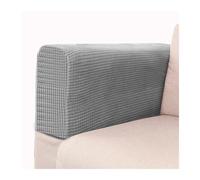 HUDFVIOI Cubre Reposabrazos Sofa 2pcs/Set Shake Fleece Solid Color Elastic Dustproof Sofa Armrest Glove Decoration(Light Grey)