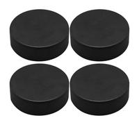 HUDFVIOI Discos de Hockey 4Pcs PU Hockey Puck Sport Foam Design for Practice Game Training Enhances Upper Body Strength Ball Sense Outdoor Use para Práctica y Entrenamiento