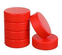 HUDFVIOI Discos de Hockey 6Pcs Foam Ice Hockey Pucks Easy to Clean Indoor Outdoor Use Puck Training para Práctica y Entrenamiento