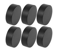 HUDFVIOI Discos de Hockey 6pcs PU Foam Ice Hockey Puck For Indoor Outdoor Training Lightweight Durable Sports Gym Resilient Smooth Gliding para Práctica y Entrenamiento