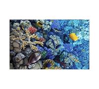 HUDFVIOI Fondo Acuario Pegatina de Fondo for Acuario, póster de Coral Submarino, decoración de pecera, Papel Tapiz Autoadhesivo, Fondo 3D para decoración(30x61cm)