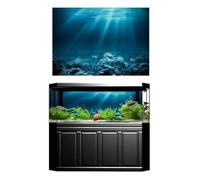 HUDFVIOI Fondo Acuario Pegatina de Pared 3D, póster de decoración artística, Acuario Decorativo Submarino, Pegatina de Fondo 3D, decoración de Pared de pecera, Pintura de PVC para decoración(S)