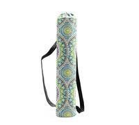 HUDFVIOI Funda Esterilla Yoga Bolsa de Yoga for Mujer, Bolsa for Esterilla, for Deportiva for Hombre, Lona Estampada con cordón, for Pilates al Aire Libre, Fitness a la Moda(Light Green)