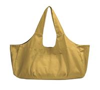 HUDFVIOI Funda Esterilla Yoga Bolso de la Yoga del Hombro embarque factura Mano Capacidad Grande Lona Impresa Estilo Nacional(Yellow)