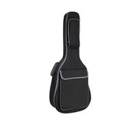 HUDFVIOI Funda para Guitarra Mochila Impermeable for Guitarra acústica de 36/38/39/40/41 Pulgadas, Gruesa, algodón Oxford Acolchado 12 mm, Color Negro para Guitarra Acústica(38 39 Inch Black)