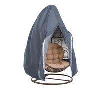 HUDFVIOI Funda para Silla Egg Funda Plegable for Silla Colgante Tipo cáscara de Huevo, Protector Solar, for jardín, Exterior, Impermeable(Grey,210D Single)