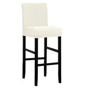 HUDFVIOI Funda para Taburete de Bar Funda de Silla Bar Impermeable tamaño Corto, Funda Protectora for Asiento, for Hotel, Banquete, Boda, Fiesta, Comedor para Taburetes Altos para Bar(Cream)