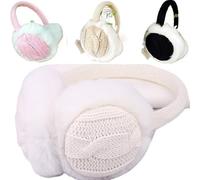 HUDFVIOI Orejeras Women Girl Winter Warm Earmuffs Earwarmers Ear Muffs Earlap Warmer Headband Para Mujer(Black)