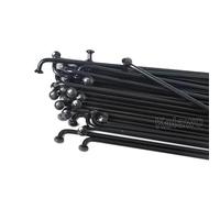 HUDFVIOI Radios De Bicicleta 20pcs 12G Electric Bicycle Black Spoke Diameter 2.6mm Steel Spokes 70mm-262mm E Bike Spoke with Nipples Cycling Parts para sustituir Piezas de Bicicleta(185mm 20pcs)
