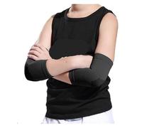 HUDFVIOI Rodilleras 1 par de rodilleras deportivas, coderas, muñequeras, tobillera, for niños y niñas for deportes baloncesto voleibol para correr(1Pair-black-elbow,L (40-55KG))