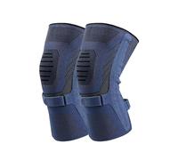 HUDFVIOI Rodilleras Rodilleras deportivas for gimnasio, rodillera elástica presurizada for, de compresión for voleibol y Fitness para correr(2 PCS Blue,L)