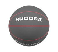 HUDORA Balón de Baloncesto Suave, tamaño 7, diámetro de 24 cm, Peso aproximado de 340 g, Pelota de Baloncesto de Espuma Gris, silencioso para Interior y Exterior, Apto para niños, silencioso y