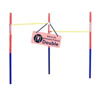 HUDORA barra de gimnasia Fabian Standard/Pro - Barra de gimnasia simple/doble para niños y adultos - ajustable en 4 posiciones de altura - Barra fitness resistente para exteriores para hasta 100 kg