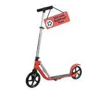 HUDORA BigWheel Scooter Pure - Patín de aluminio estable con soporte - Patinete urbano ajustable y plegable para hasta 100kg - Patinetes para adolescentes y adultos - rojo