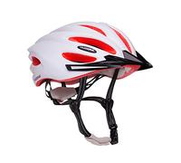 HUDORA Casco de bicicleta Basalt para hombre, blanco/naranja