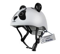 HUDORA Kinderhelm Pandy, Gr. 44-47 Casco, Juventud Unisex, Blanco y Negro, 44-47 cm