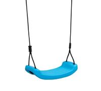 HUDORA Columpio de Tabla Azul - Asiento de Columpio de Plástico - Certificado por TÜV Rheinland/GS con Cuerdas Ajustables en Altura - para Niños hasta 50 kg