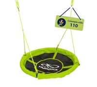HUDORA Columpio Nido 110 - Columpio Verde/Naranja para hasta 100kg - Columpio Colgante de 110cm de diámetro para Interior y Exterior