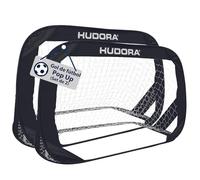 HUDORA Conjunto De 2 Porterías De Fútbol Plegables I Set de Porterías de Fútbol Plegables para Niños y Adultos I con Bolsa de Transporte & Estacas I para Jardín, Parque & Playa