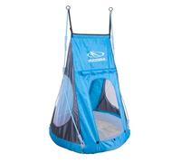 HUDORA Cubierta para Tienda Cosy Castle - Cubierta para tienda de columpio HUDORA 90 y 110/120 en azul/limón - Tienda de columpio de poliéster para interiores y exteriores para niños y adultos