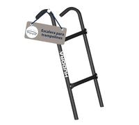 HUDORA Escalera para trampolín - escalera ajustable con 2-3 peldaños - escalera de seguridad resistente de acero para trampolines exteriores - escalera para diversas alturas de trampolín