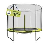HUDORA Fabulous Trampolín 300V - Trampolín para Exteriores con Red de Seguridad - Cama elástica de jardín para niños y Adultos - Trampolín recreativo para hasta 100 kg
