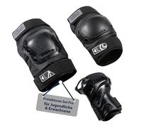 HUDORA Juego de Rodilleras, Coderas y Manos para niños y Adultos, Ideal para Patinaje, Patinaje y Patinete, Talla L