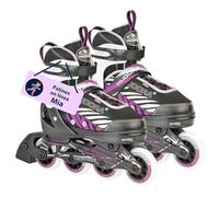 Hudora Kinderinliner MIA - Patines en línea, Color Negro/Pink, Talla M