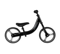 HUDORA Laufrad Classic clásica Negra Ruedas Extra Anchas de 12 Pulgadas | Andador a Partir de 3 años | Sillín y Manillar Ajustables | Bicicleta Infantil, Niños, estándar