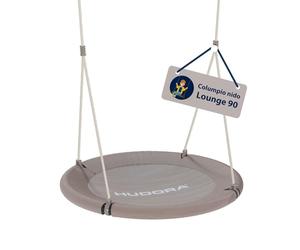 HUDORA Nest Swing Lounge - Columpio Nido Regulable en Altura hasta 150 kg - Asiento Cerrado para Interior y Exterior