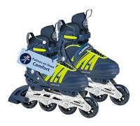 HUDORA Patines en línea Comfort: Patines en línea para niños y Adolescentes en Varios tamaños, Patines Ajustables en Ancho y Longitud hasta 6 tamaños, Patines en línea Transpirables para Ocio