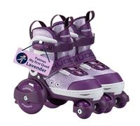 HUDORA Patines My First Quad, Lavender - Patines para niños - Zapatos con Ruedas - Patines para niñas y niños - Patines de Quad Ajustables - Talla 26-29